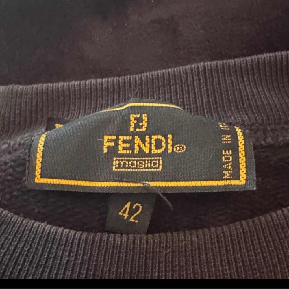 Fendi Black Logo Women’s sweatshirt - Picture 2 of 3